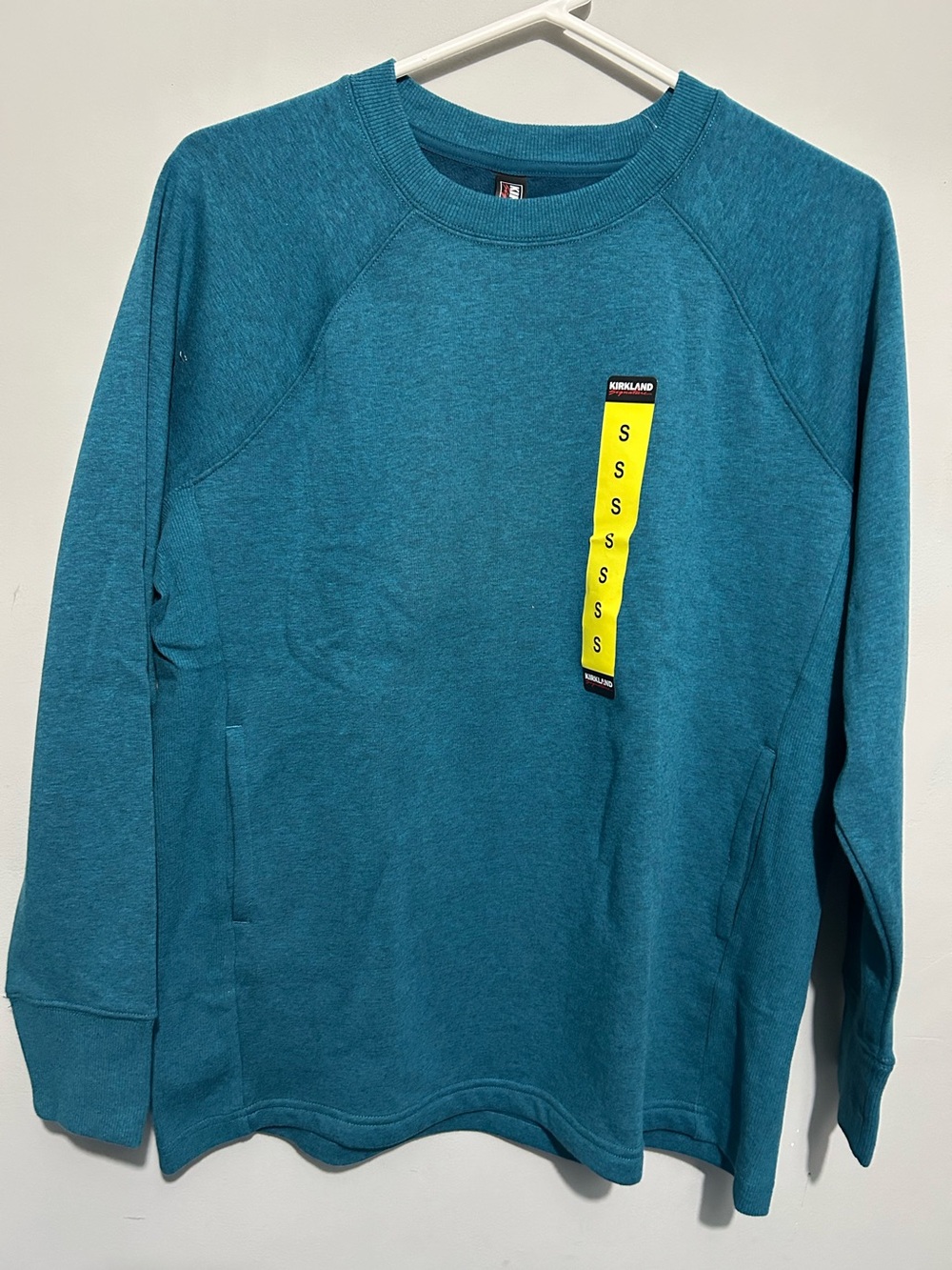 Kirkland Signature Teal Blue Crewneck Sweater - Men's